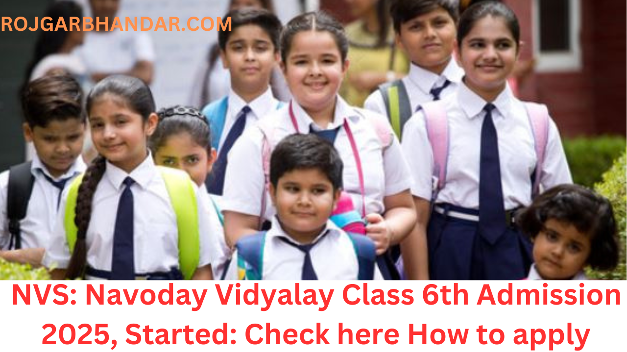 Navoday Vidyalay Class 6th Admission 2025